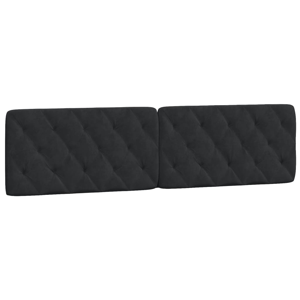 Cadre de lit sans matelas noir 200x200 cm velours