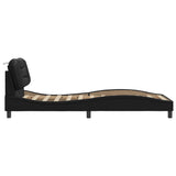 Cadre de lit sans matelas noir 90x190 cm similicuir