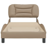 Cadre de lit sans matelas cappuccino 90x200 cm similicuir