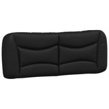 Cadre de lit sans matelas noir 140x190 cm similicuir