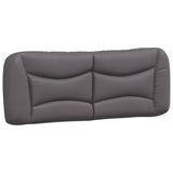 Cadre de lit sans matelas gris 140x190 cm similicuir