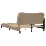 Cadre de lit sans matelas cappuccino 140x190 cm similicuir