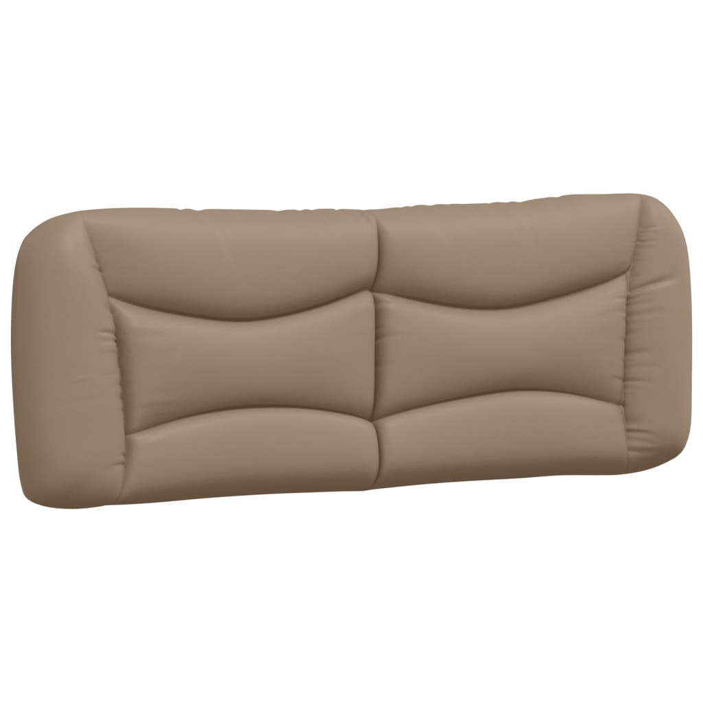 Cadre de lit sans matelas cappuccino 140x190 cm similicuir