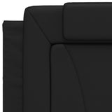 Cadre de lit sans matelas noir 90x200 cm similicuir