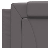 Cadre de lit sans matelas gris 100x200 cm similicuir