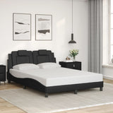 Cadre de lit sans matelas noir 120x200 cm similicuir