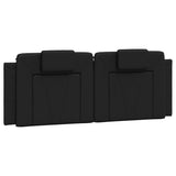 Cadre de lit sans matelas noir 140x190 cm similicuir