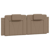 Cadre de lit sans matelas cappuccino 140x190 cm similicuir