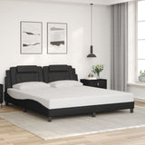 Cadre de lit sans matelas noir 180x200 cm similicuir