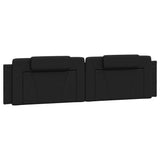 Cadre de lit sans matelas noir 200x200 cm similicuir