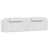 Cadre de lit sans matelas blanc 200x200 cm similicuir