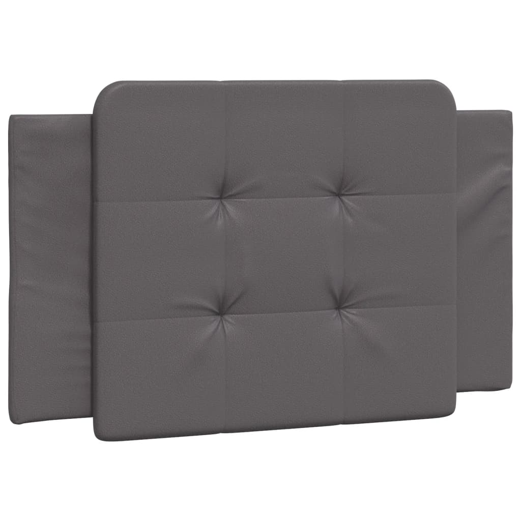 Cadre de lit sans matelas gris 80x200 cm similicuir