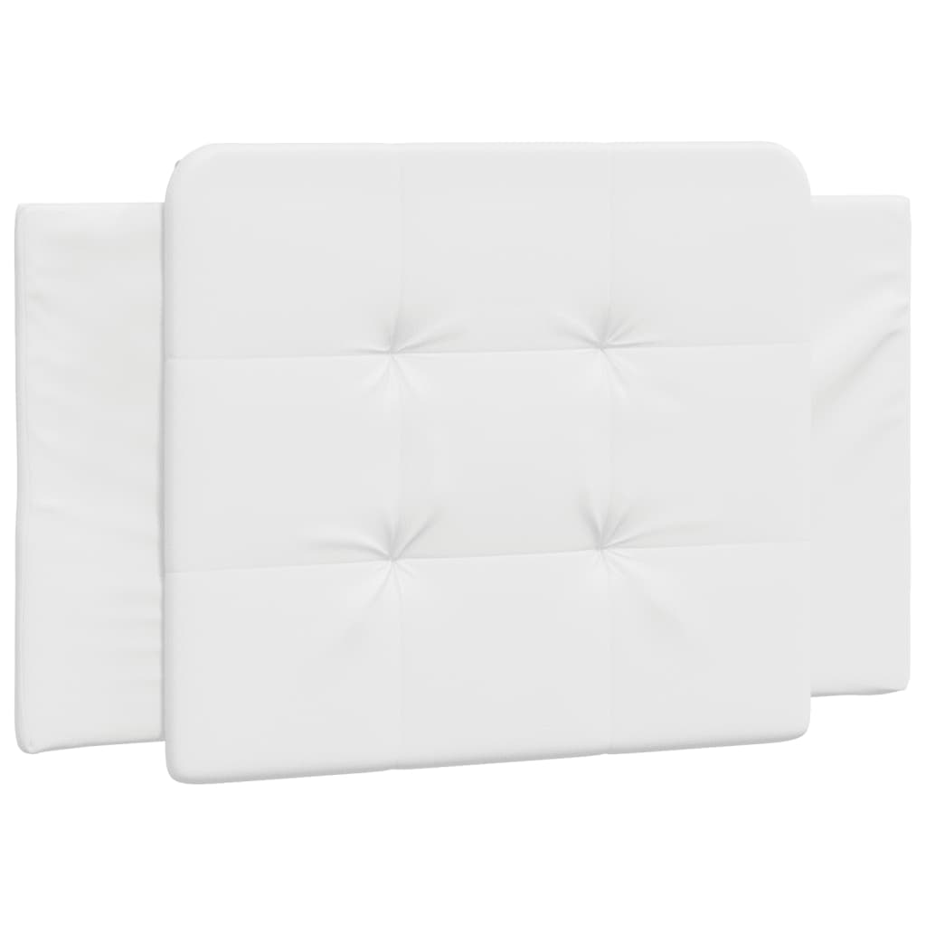 Cadre de lit sans matelas blanc 90x190 cm similicuir