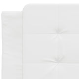 Cadre de lit sans matelas blanc 90x190 cm similicuir