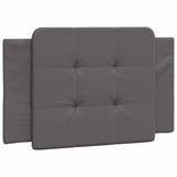 Cadre de lit sans matelas gris 90x200 cm similicuir