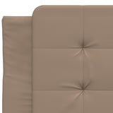 Cadre de lit sans matelas cappuccino 90x200 cm similicuir