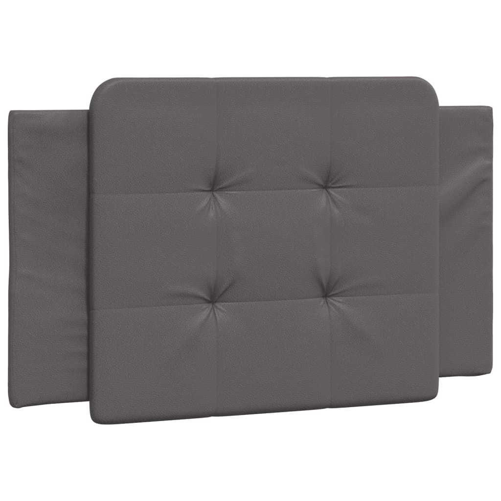 Cadre de lit sans matelas gris 100x200 cm similicuir