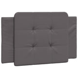 Cadre de lit sans matelas gris 100x200 cm similicuir