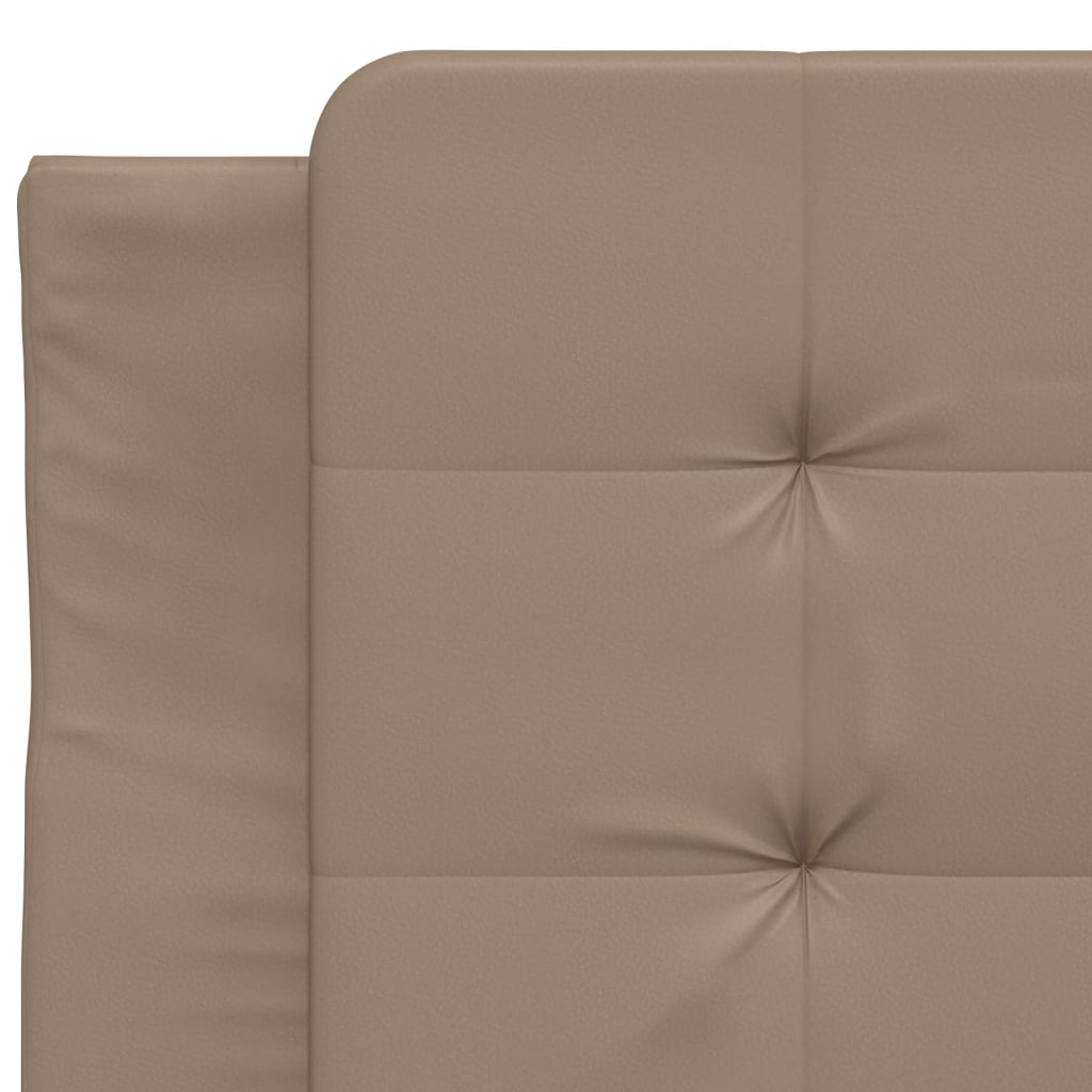 Cadre de lit sans matelas cappuccino 100x200 cm similicuir