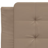 Cadre de lit sans matelas cappuccino 100x200 cm similicuir