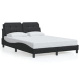 Cadre de lit sans matelas noir 120x200 cm similicuir