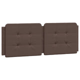 Cadre de lit sans matelas marron 120x200 cm similicuir