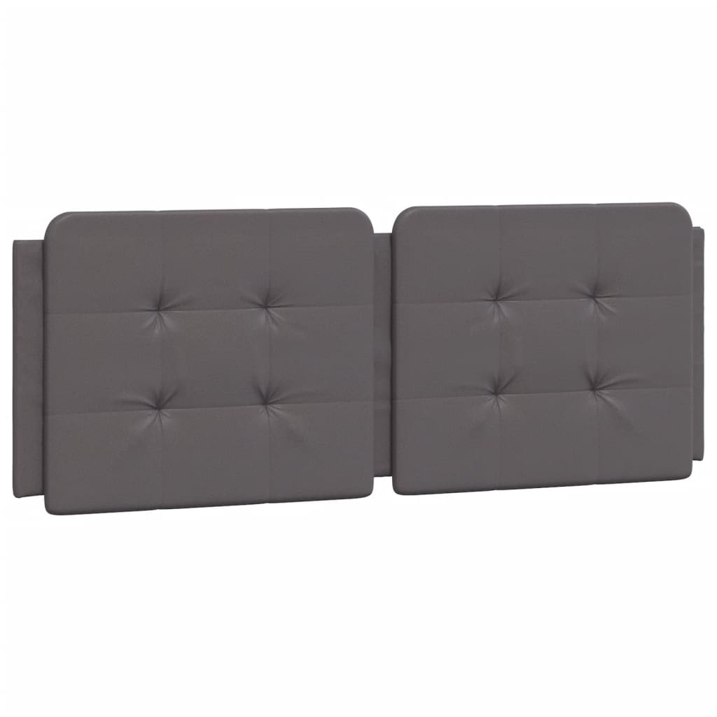 Cadre de lit sans matelas gris 120x200 cm similicuir