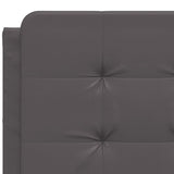 Cadre de lit sans matelas gris 120x200 cm similicuir