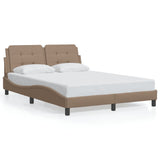 Cadre de lit sans matelas cappuccino 120x200 cm similicuir