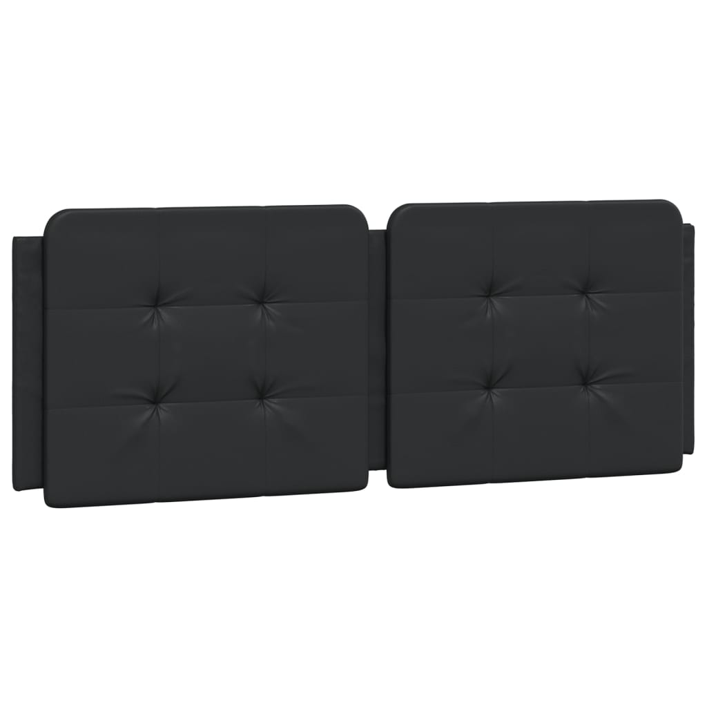 Cadre de lit sans matelas noir 140x190 cm similicuir