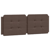 Cadre de lit sans matelas marron 140x190 cm similicuir