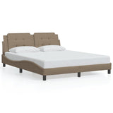 Cadre de lit sans matelas cappuccino 160x200 cm similicuir