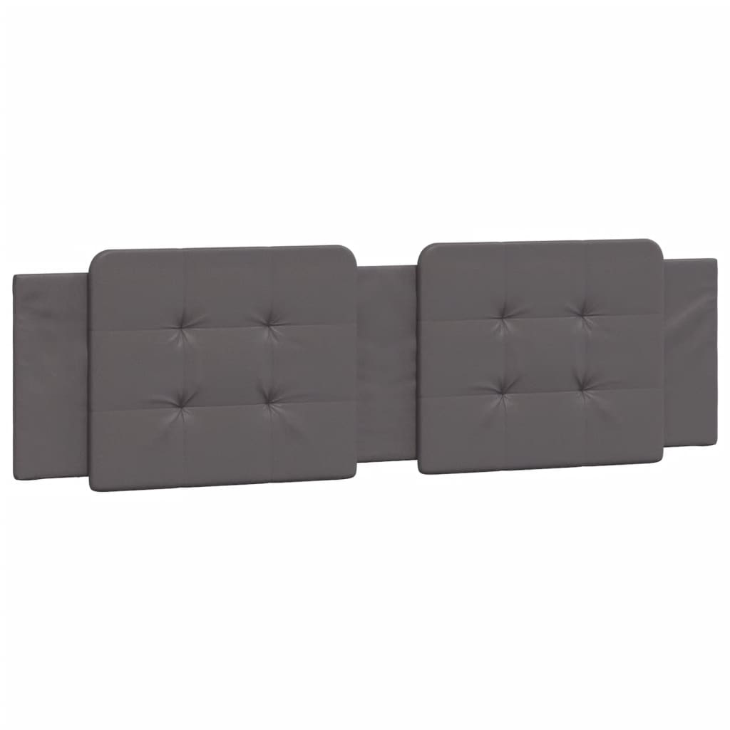 Cadre de lit sans matelas gris 180x200 cm similicuir