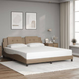 Cadre de lit sans matelas cappuccino 180x200 cm similicuir