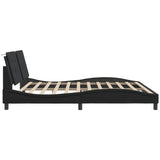 Cadre de lit sans matelas noir 200x200 cm similicuir