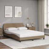 Lit avec matelas cappuccino 120x200 cm similicuir