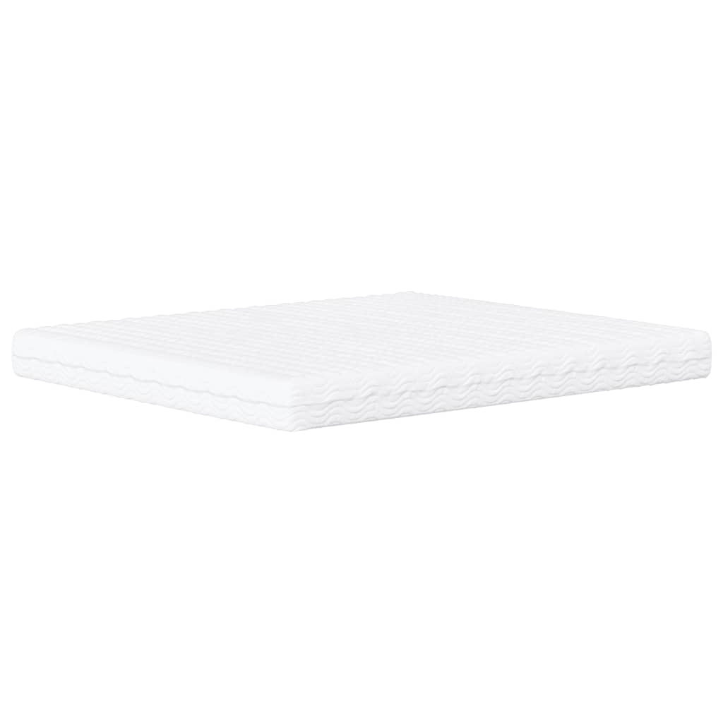 Lit avec matelas gris clair 160x200 cm tissu