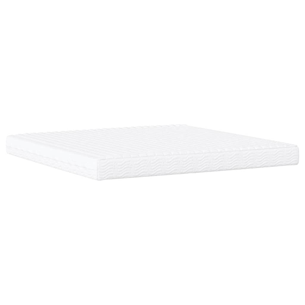 Lit avec matelas gris foncé 200x200 cm tissu