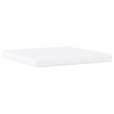 Lit avec matelas blanc 200x200 cm similicuir