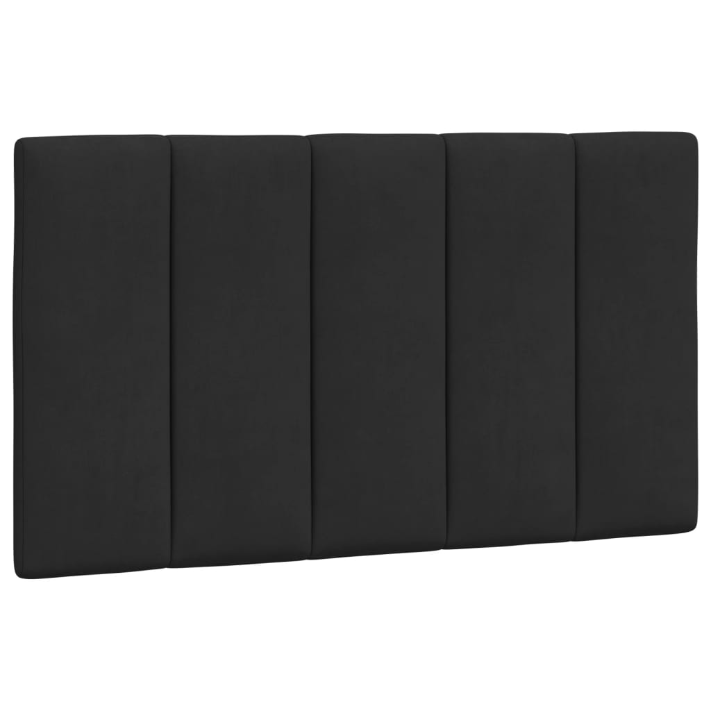 Lit avec matelas noir 80x200 cm velours