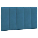 Lit avec matelas bleu 90x200 cm velours