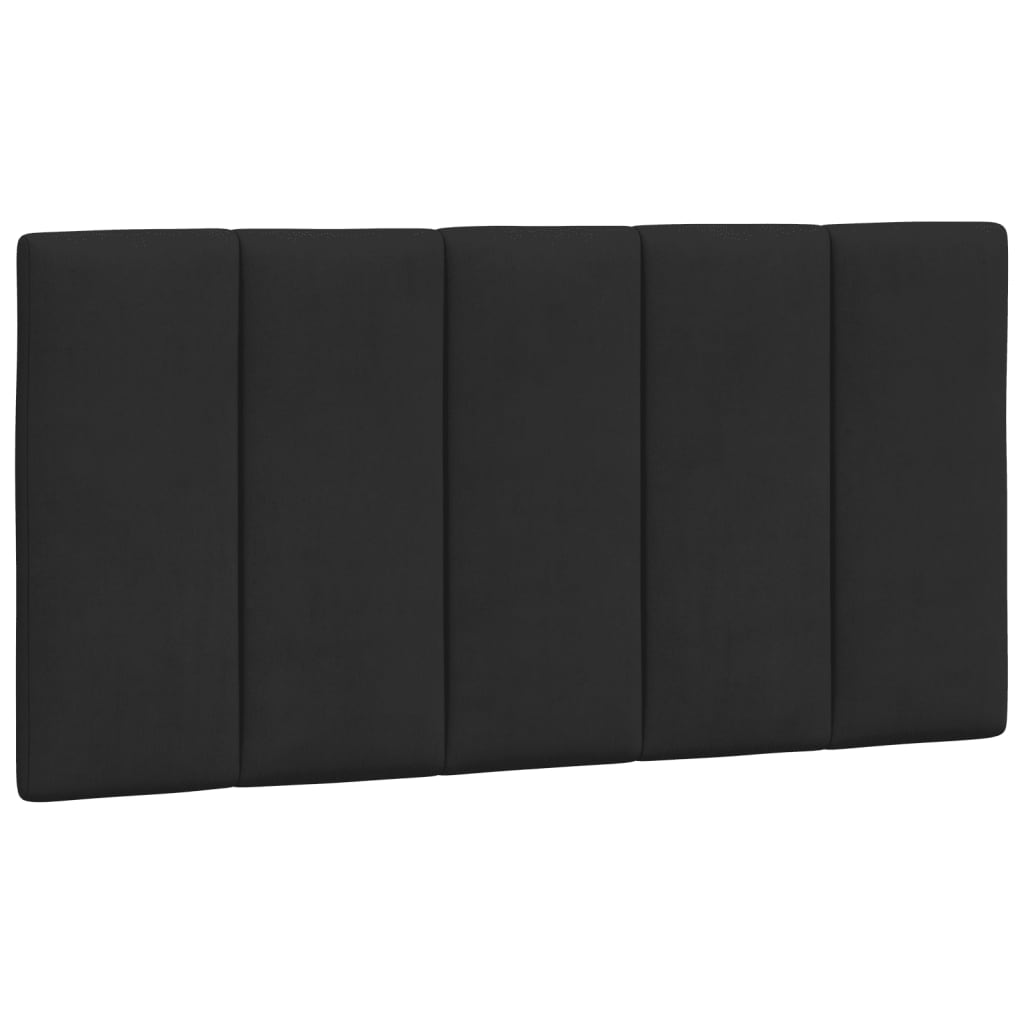 Lit avec matelas noir 100x200 cm velours