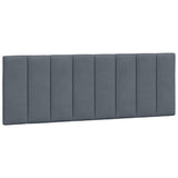 Lit avec matelas gris foncé 120x200 cm velours