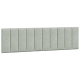 Lit avec matelas gris clair 180x200 cm velours