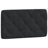 Lit avec matelas noir 80x200 cm velours