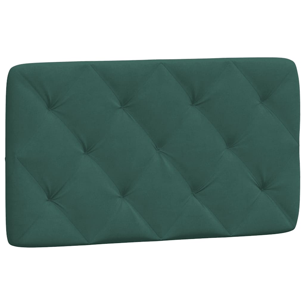 Lit avec matelas vert foncé 90x190 cm velours