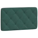 Lit avec matelas vert foncé 90x190 cm velours