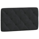 Lit avec matelas noir 90x200 cm velours