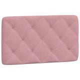 Lit avec matelas rose 90x200 cm velours