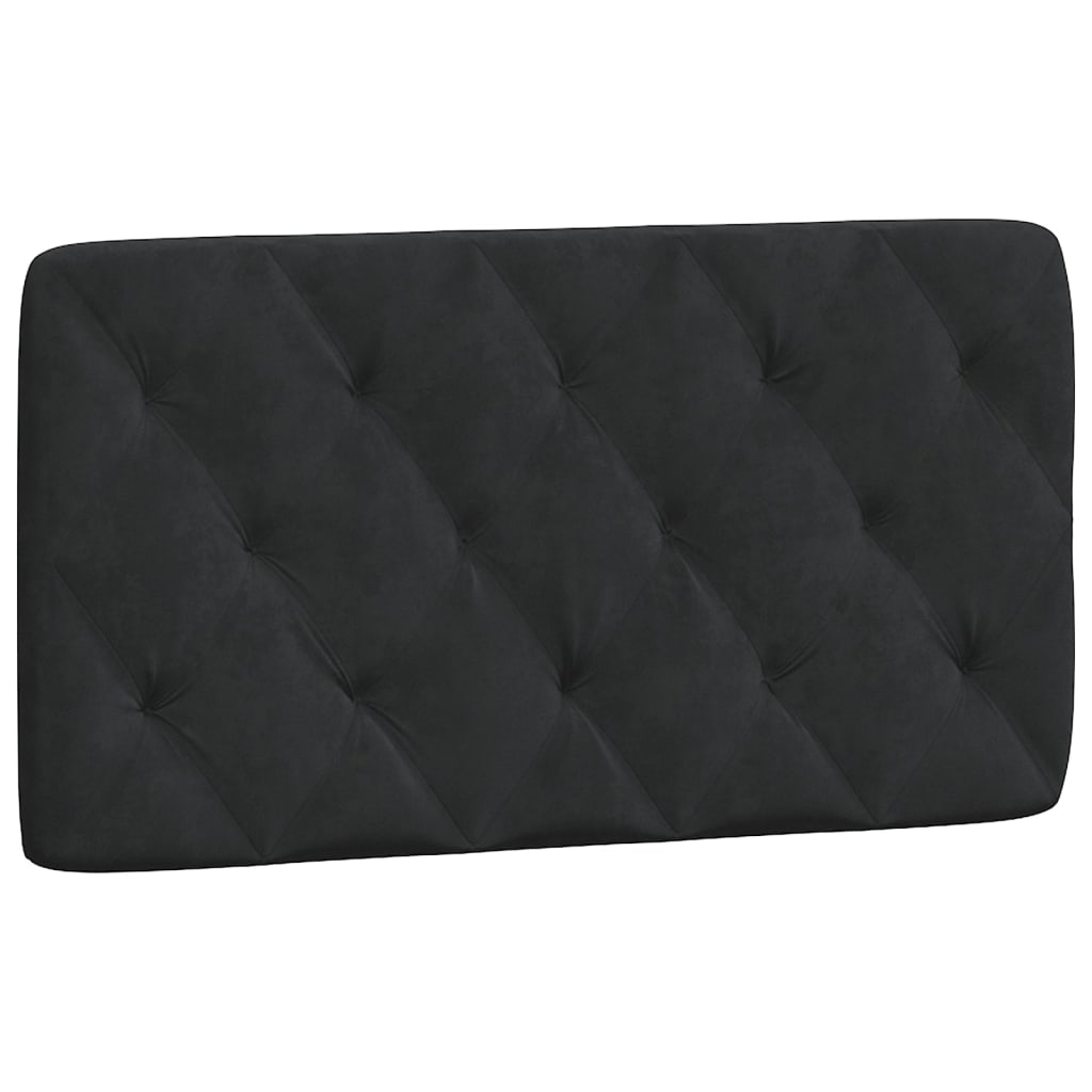 Lit avec matelas noir 100x200 cm velours